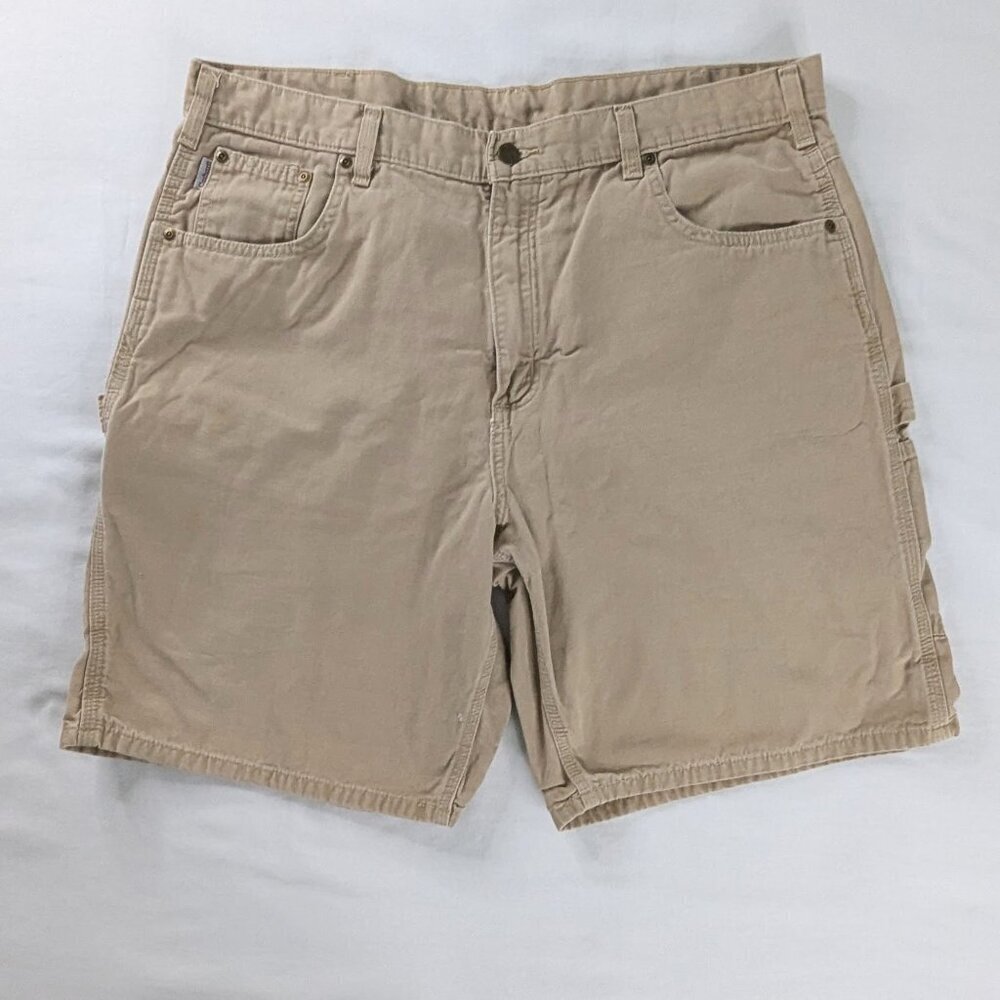 Carhartt Tan Cargo Pocket Utility Shorts Spring Summer Khaki